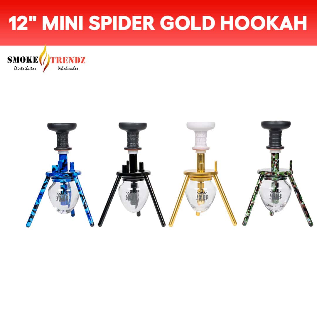 MOB Hookah 12 Mini Spider Gold